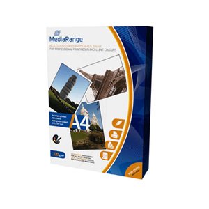 Lot 100 Papiers photos 220gr Brillant A4 (21x29,7) - MEDIARANGE 